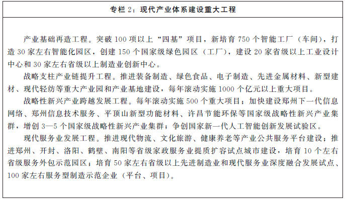 河南省人民政府关于印发河南省国民经济和社会发展第十四个五年规划和二〇三五年远景目标纲要的通知