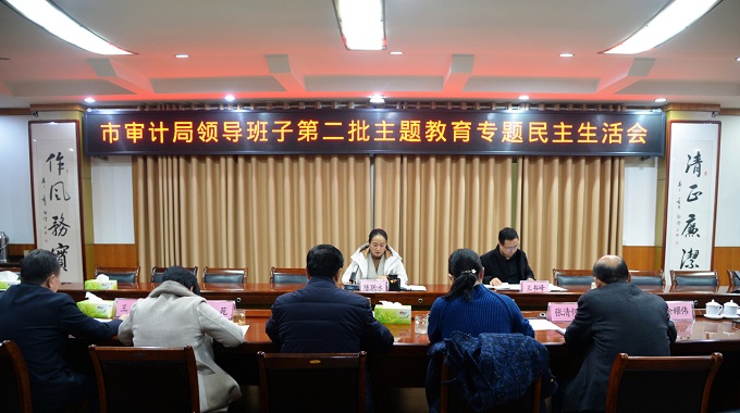 南阳市审计局召开领导班子主题教育专题民主生活会