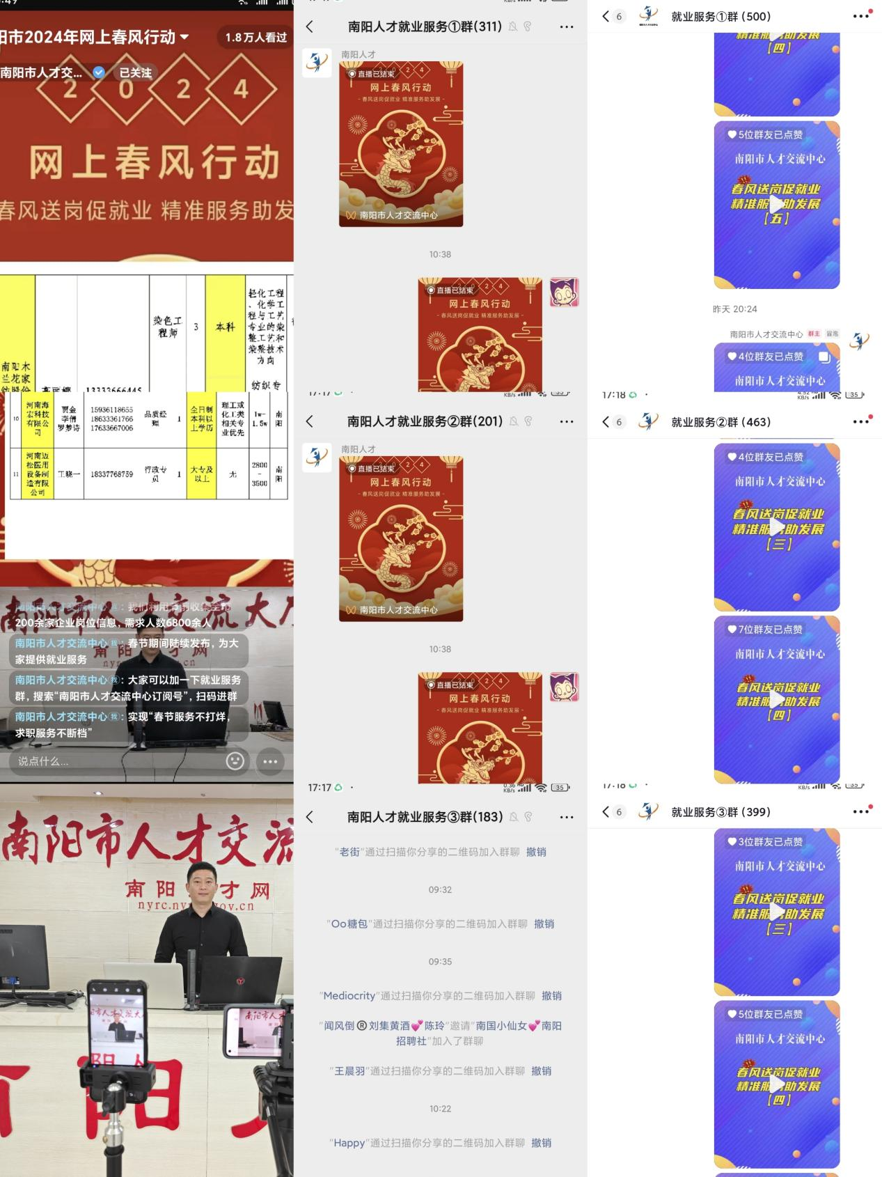 南阳市开展2024年“网上春风行动”——春节服务不打烊 求职招聘不断档