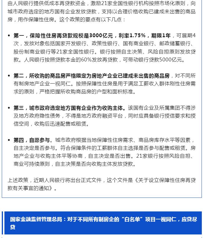 今日重磅！关系保交房、个人房贷，最新政策要点汇总→