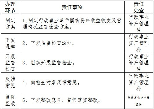 国有资产收益收支及管理情况监督检查