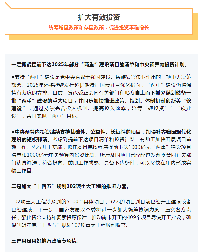 两个“1000亿”今年提前下达、加大国债对这些项目的支持……这场发布会信息量很大！