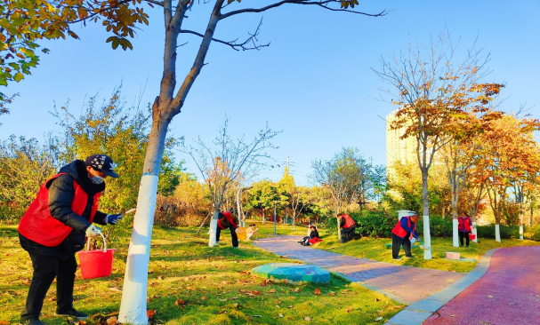 市城市河道治理中心：精心呵护沿河沿线绿植越冬