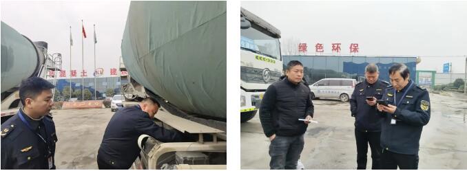 南阳市生态环境综合行政执法支队与公安部门联合开展重型货车执法检查行动