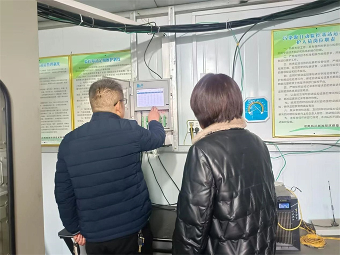 社旗分局对企业自动监测设施运行情况开展指导帮扶活动