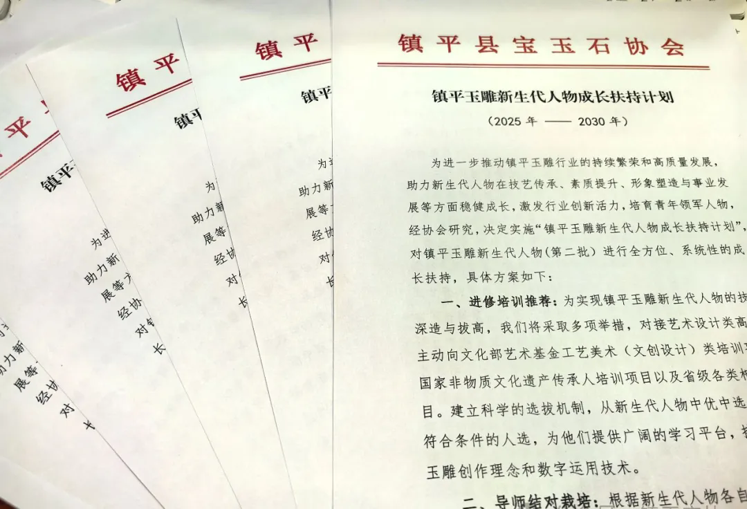 镇平玉雕新生代人物成长扶持计划实施推进会成功召开