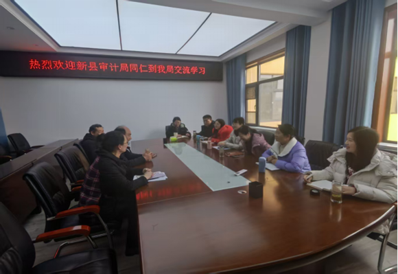 交流互鉴，共促成长——唐河县审计局、新县审计局开展交流互学活动