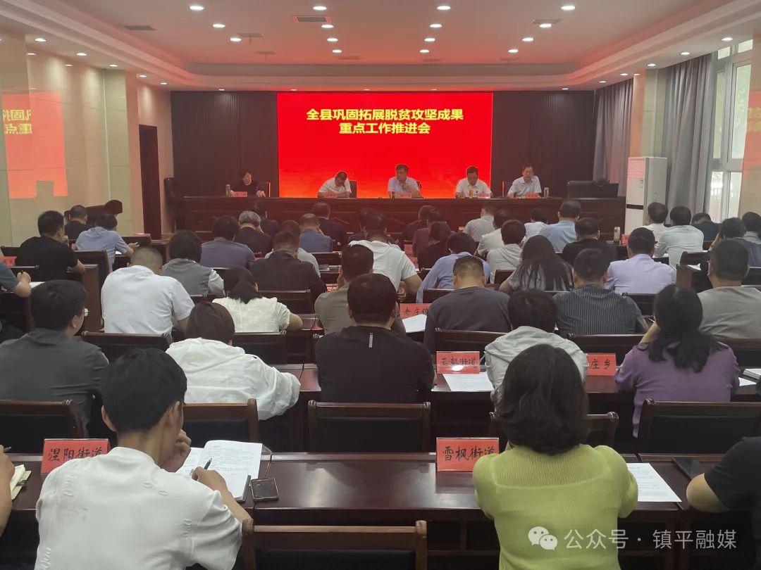 镇平县召开巩固拓展脱贫攻坚成果重点工作推进会