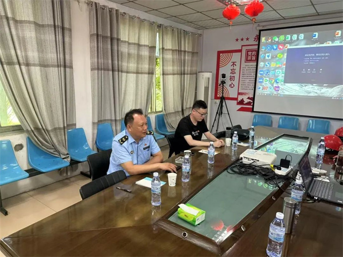 宛城分局与南阳市理邦药有限公司同屏共学“创A晋B”帮扶培训视频会