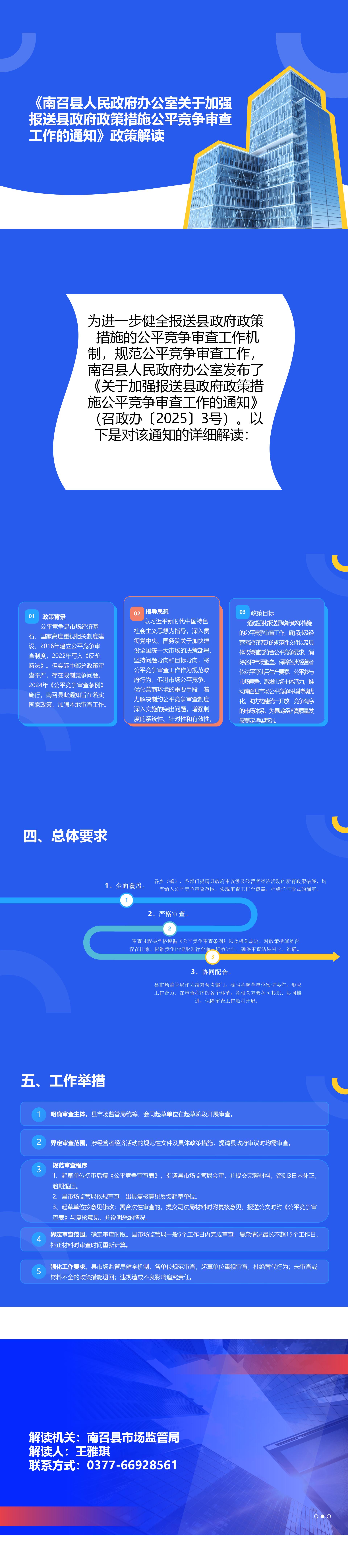 图文解读：《南召县人民政府办公室关于加强报送县政府政策措施公平竞争审查工作的通知》政策解读
