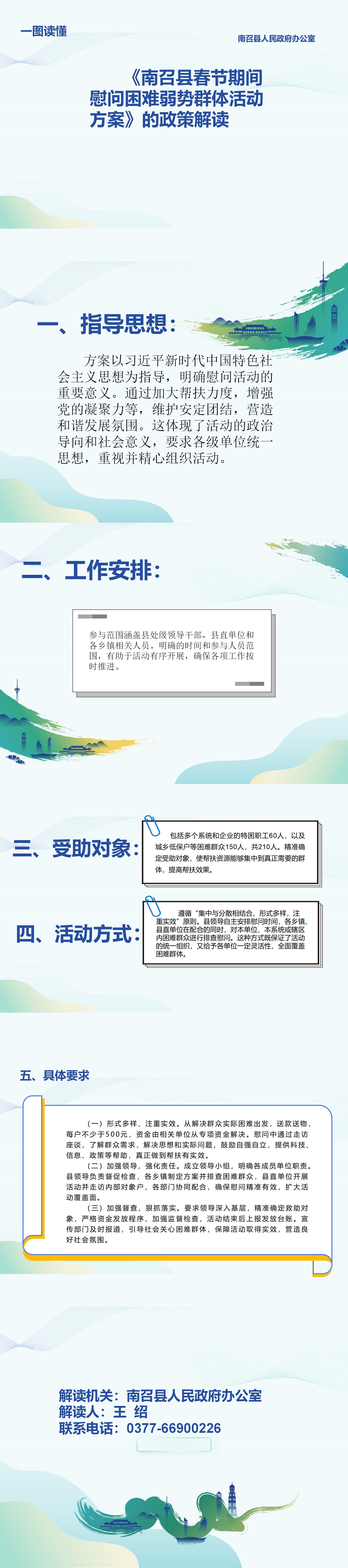 图文解读：《南召县春节期间慰问困难弱势群体活动方案》的政策解读