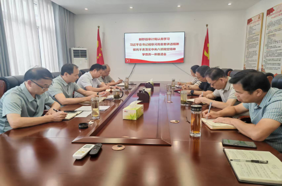 新野县审计局召开专题会议学习习近平总书记考察河南重要讲话精神