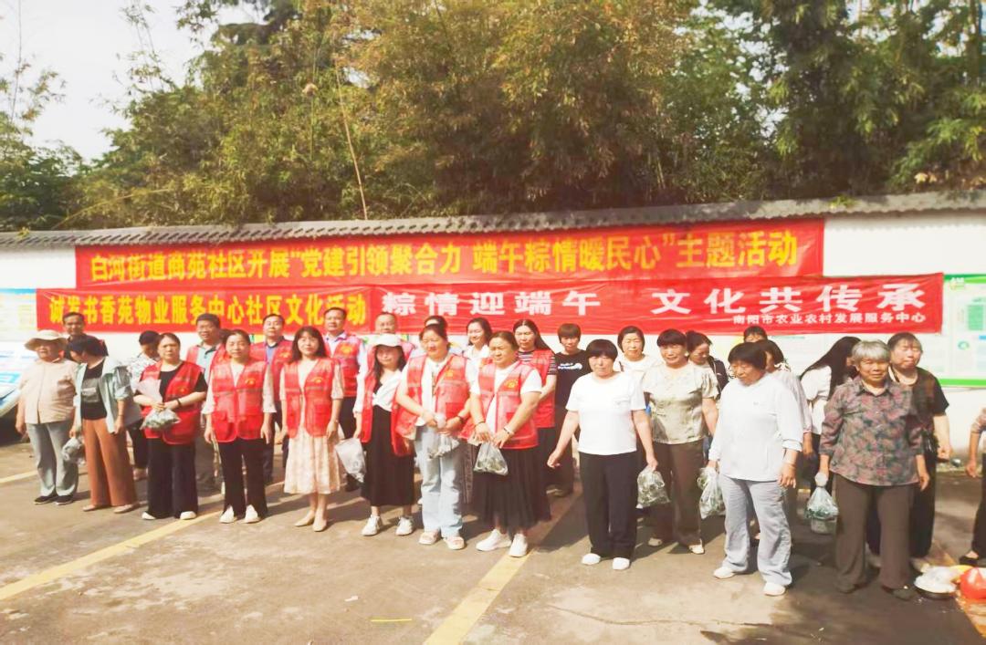 南阳市农业农村发展服务中心联合商苑社区开展端午节主题活动