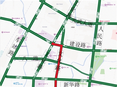 关于建设路与工业路交叉口 建设路与文化路交叉口 全封闭施工的公告