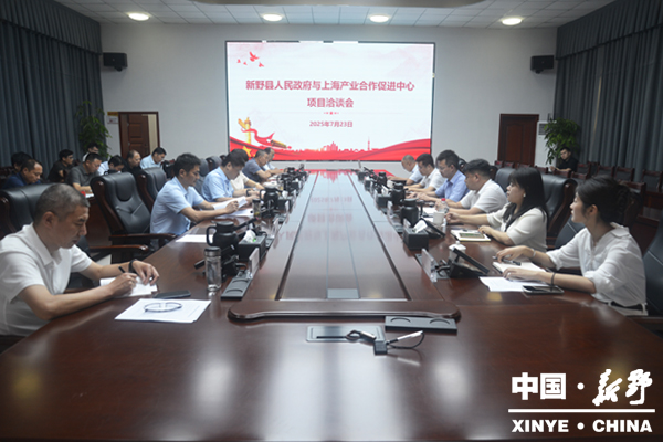 新野县人民政府与上海产业合作促进中心举行项目洽谈会