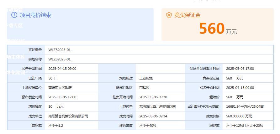 WLZB2025-01成交