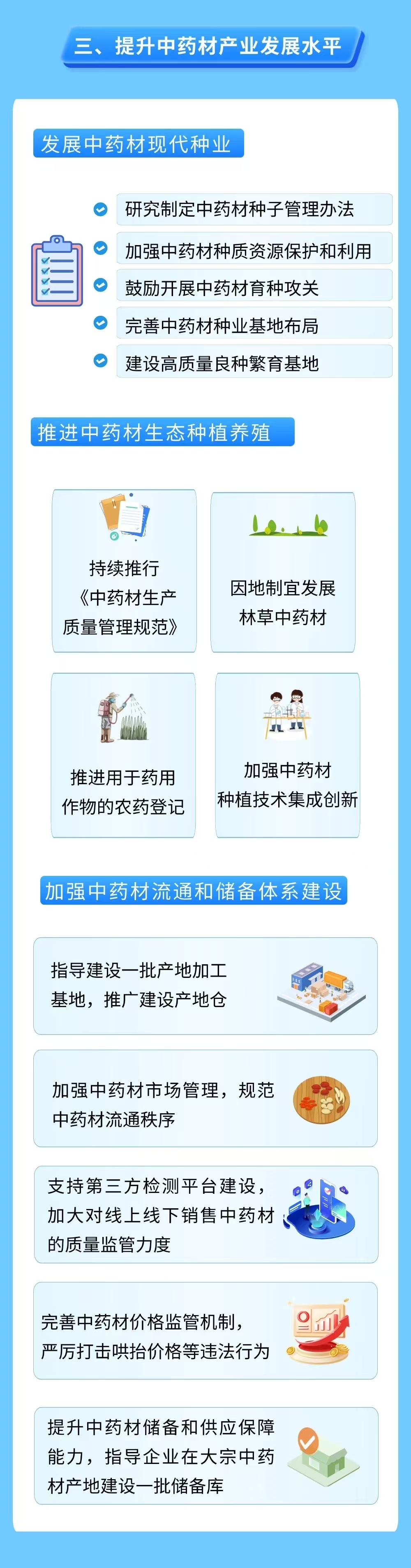国务院办公厅印发《关于提升中药质量促进中医药产业高质量发展的意见》，一图读懂→