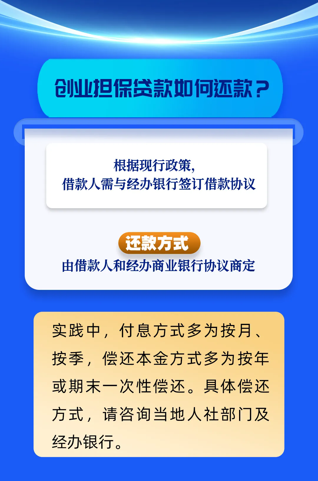 创业担保贷款怎么领？一图看懂