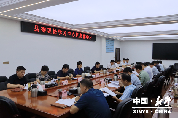 新野县委理论学习中心组学习《党政机关厉行节约反对浪费条例》