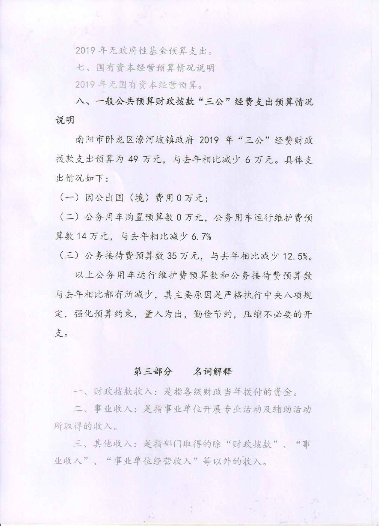 潦河坡预算公开