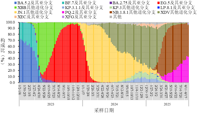 全国新型冠状病毒感染疫情情况（2025年8月）