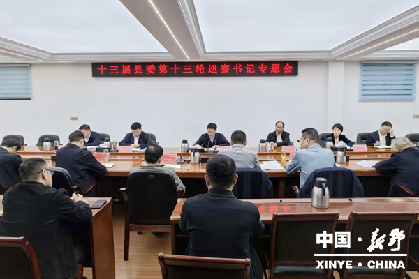 新野县召开书记专题会听取第十三轮巡察情况汇报