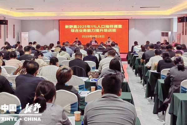 新野县举办全县2025年全国1%人口抽样调查综合业务能力培训班