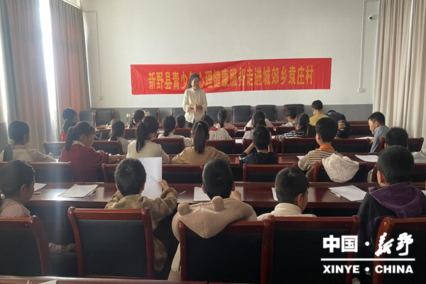 新野县青少年心理健康服务走进城郊乡袁庄村