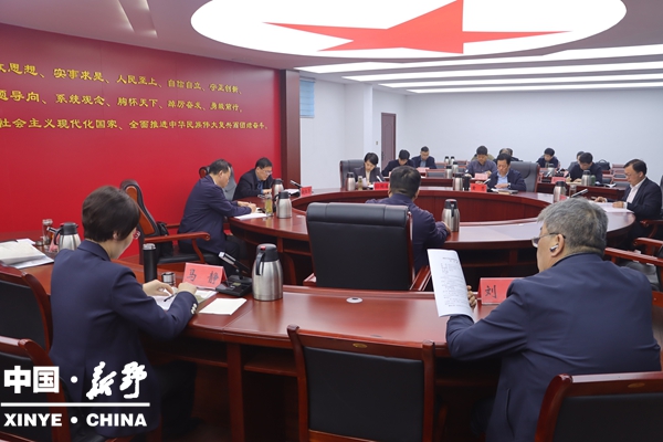 新野县委理论学习中心组集体学习习近平总书记重要文章《朝着建成科技强国的宏伟目标奋勇前进》