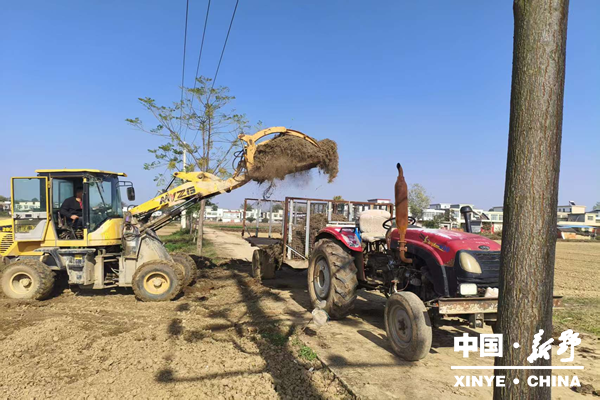 前高庙乡机械上阵清秸秆 文明乡风润心田