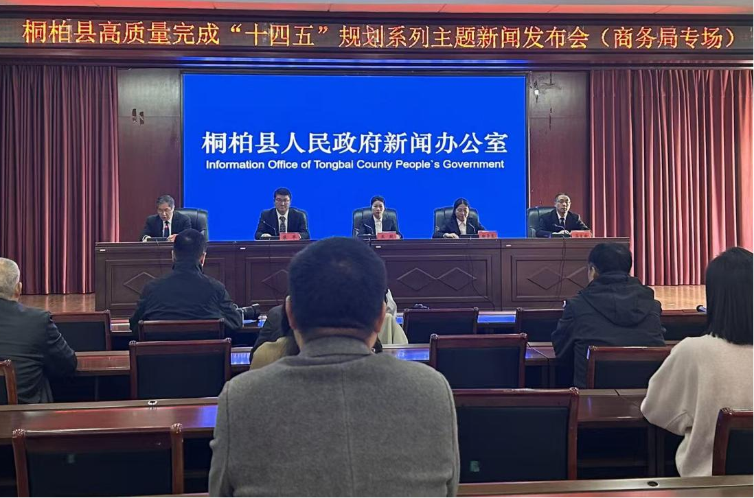 桐柏县“十四五”发展成就展系列主题新闻发布会(商务局专场)召开