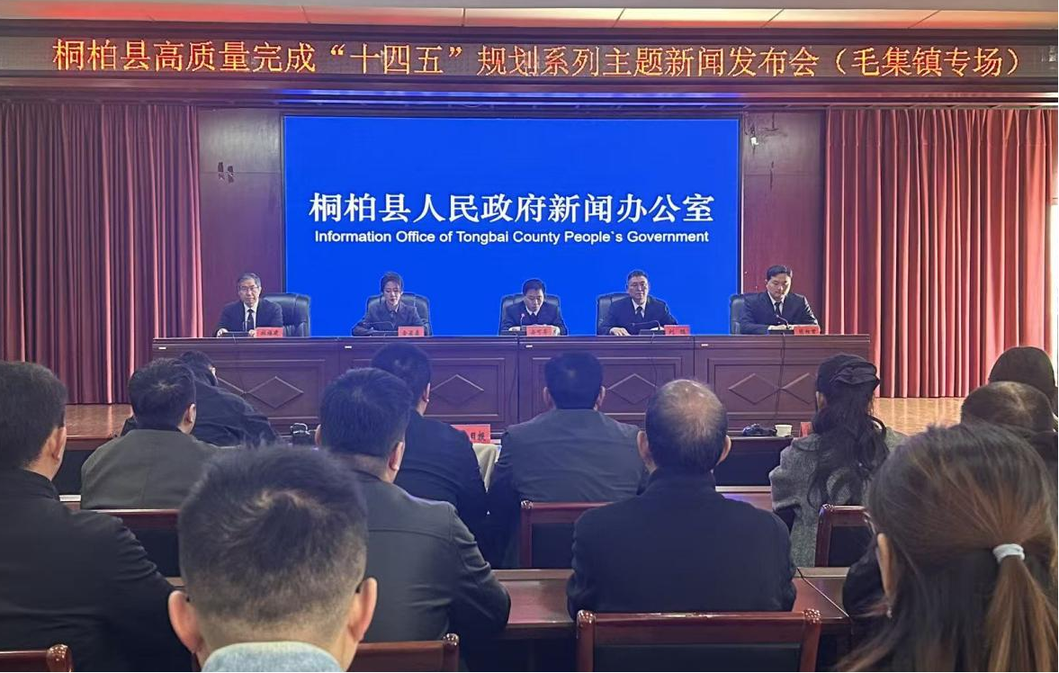 桐柏县“十四五”发展成就展系列主题新闻发布会(毛集镇专场)召开