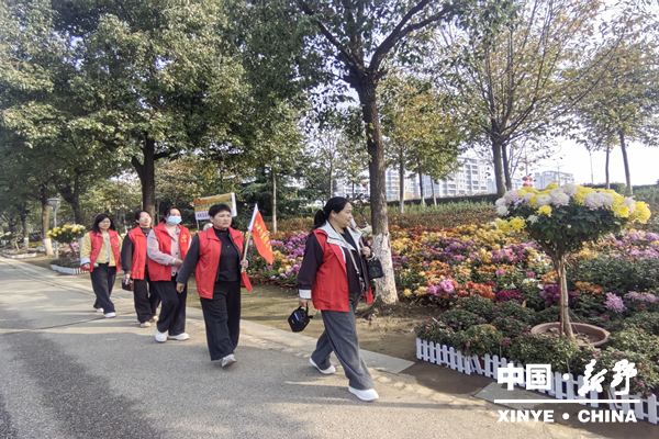 汉城街道为菊展客流高峰注入 “安全盾”