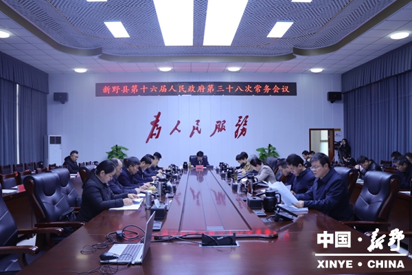 新野县第十六届人民政府第三十八次常务会议研究集体建设用地使用权审批、养老机构消防问题整改、县政府投资项目代建中心成立等工作