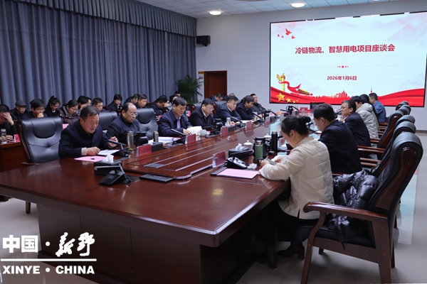 新野县召开冷链物流、智慧用电项目座谈会