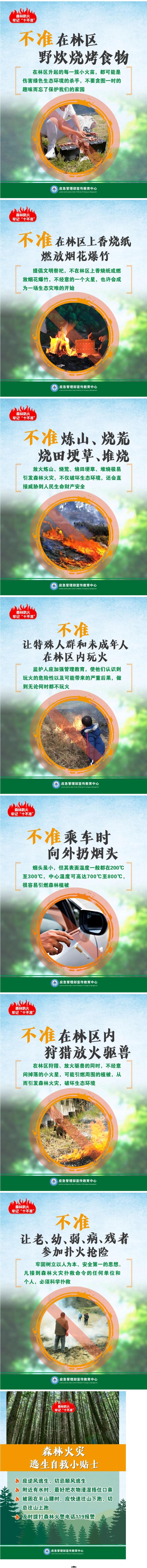 森林防火知识宣传