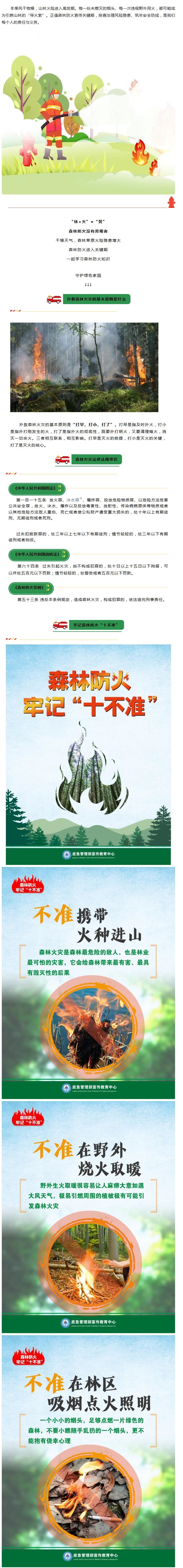 森林防火知识宣传