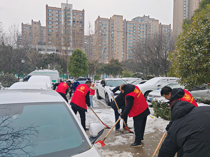 市生态环境局开展“铲冰除雪、保障出行”志愿服务活动