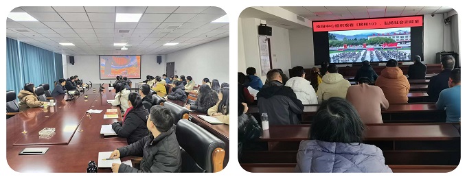 市生态环境局组织集中收看《榜样10》专题节目