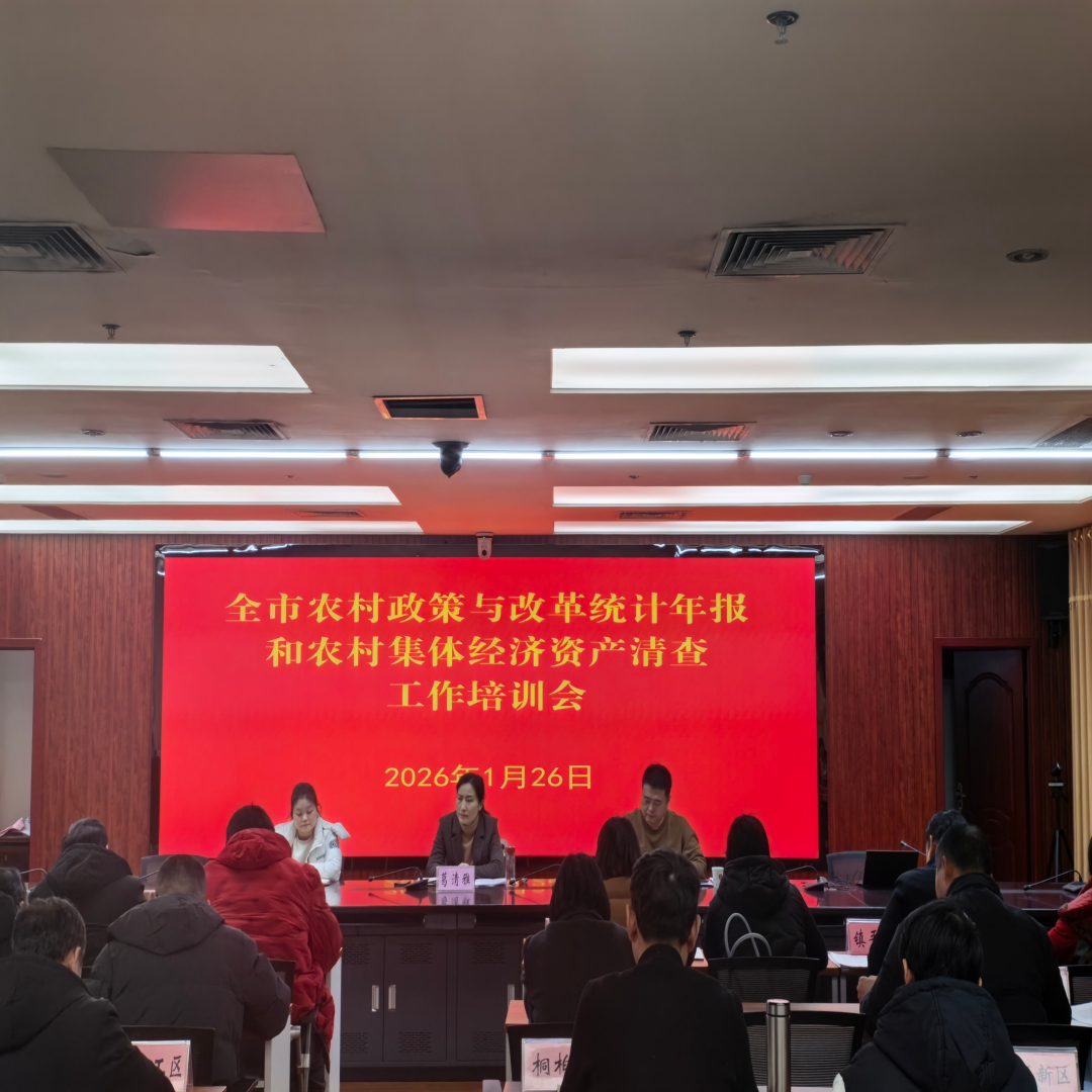 市农业农村局召开全市政策与改革统计年报和农村集体资产年度清查工作培训会