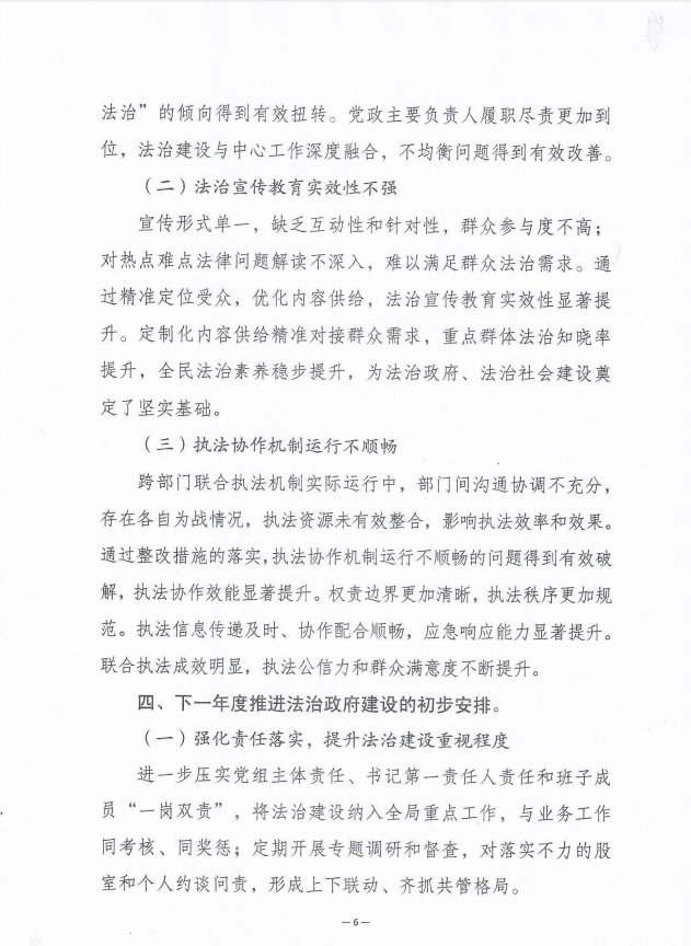 新野县城市管理局关于2025年法治政府建设情况的报告