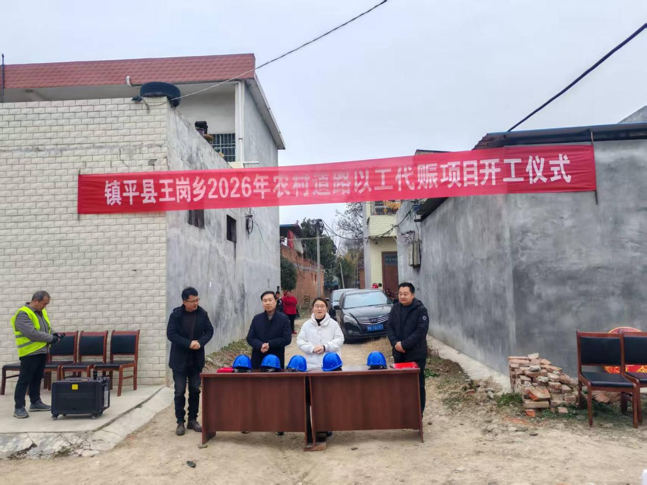 以工代赈促增收 乡村振兴添动能—镇平县王岗乡2026年农村道路以工代赈项目正式开工