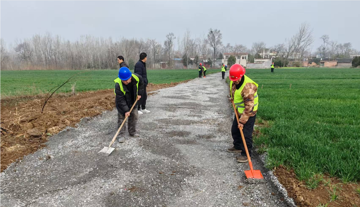 镇平县王岗乡2026农村道路以工代赈项目正式开工