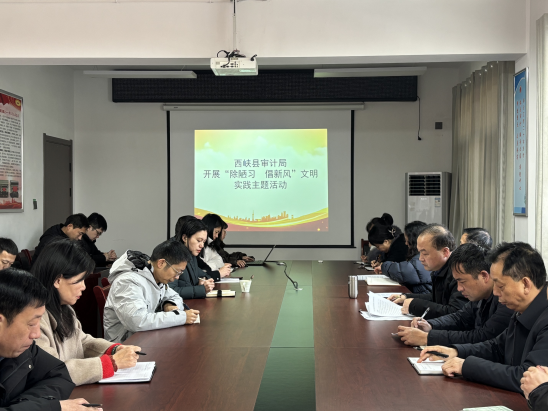西峡县审计局开展“除陋习　倡新风”主题实践活动