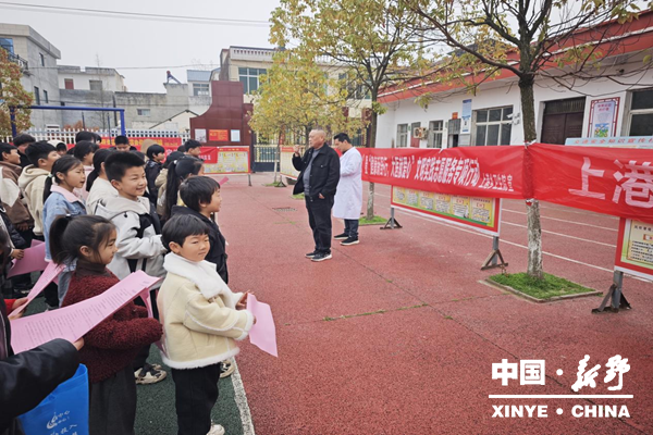 上港乡岗南小学校开展结核病防治专题宣讲活动