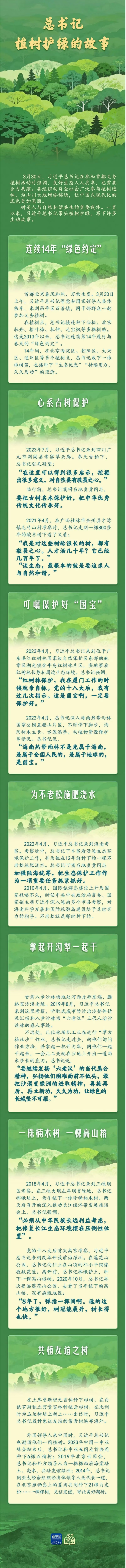 学习新语｜总书记植树护绿的故事