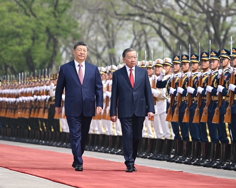 习近平同越共中央总书记、国家主席苏林举行会谈