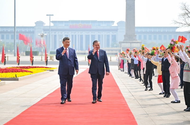 习近平同越共中央总书记、国家主席苏林举行会谈