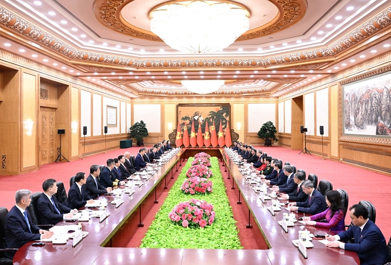 习近平同越共中央总书记、国家主席苏林举行会谈
