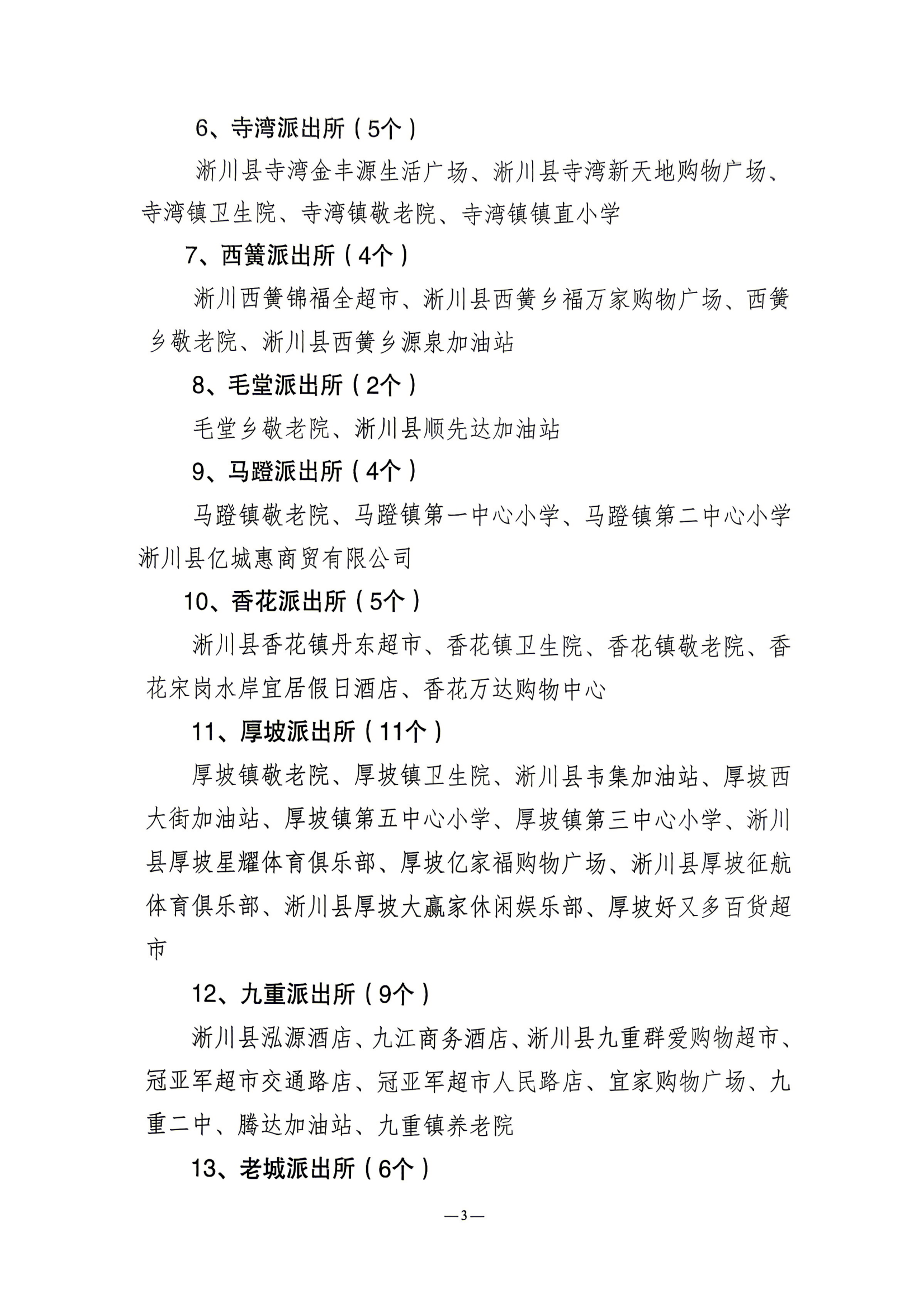 关于调整三级消防安全重点单位的通知